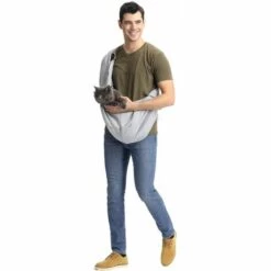 BETTERLIFE Chiot, Petit Chien, écharpe Pour Chat, Sac à Dos Pour Animal De Compagnie | Sac De Voyage à Une épaule Pour Animaux De Compagnie | Bandoulière Réglable