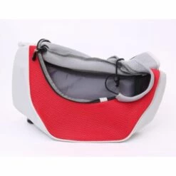 Triomphe Sac Pour Animaux De Compagnie, Sac à Bandoulière, Sac Pour Chien, Sac De Messager, étui De Transport, Rouge Et Gris S (40 * 22 * ​​10cm) -Cage, caisse et transport pour chien Soldes 27807681 4