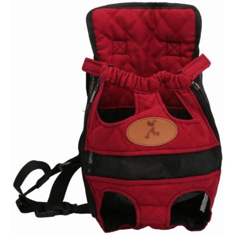 Triomphe Pet Backpack Outing Bag Sac De Transport Sac à Dos Pour Chien Sac à Dos Poitrine, Rouge L 1 Triomphe Pet Backpack Outing Bag Sac De Transport Sac à Dos Pour Chien Sac à Dos Poitrine, Rouge L