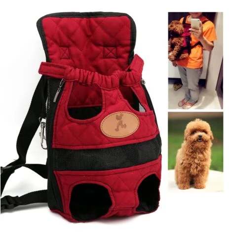 Triomphe Pet Backpack Outing Bag Sac De Transport Sac à Dos Pour Chien Sac à Dos Poitrine, Rouge L 4 Triomphe Pet Backpack Outing Bag Sac De Transport Sac à Dos Pour Chien Sac à Dos Poitrine, Rouge L – Image 4