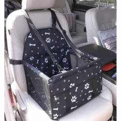 LITZEE Siège D'auto Pour Animal De Compagnie Pour Sac De Transport Pour Siège D'auto Pour Chat Et Chat Pour Chien Et Chat Avec Laisse De Sécurité Et Poche De Rangement Pour Fermeture à Glissière