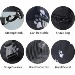 LITZEE Siège D'auto Pour Chien, Porte-siège Pliant Imperméable Pour Chien Avec Ceinture De Sécurité Et Sac De Rangement, Siège D'appoint De Voiture Pour Chiens Ou Chats (Brown Classique) 8 LITZEE Siège D'auto Pour Chien, Porte-siège Pliant Imperméable Pour Chien Avec Ceinture De Sécurité Et Sac De Rangement, Siège D'appoint De Voiture Pour Chiens Ou Chats (Brown Classique) -Cage, caisse et transport pour chien Soldes 28029601 4