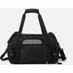BETTERLIFE Sac à Main Pour Chat De Centre Commercial, Sac De Messager Pliable, Lavable Et Détachable Pour Chats, Chatons Et Chiens, Avions Pour Animaux De Compagnie (43 * 23 * 29 CM) Noir