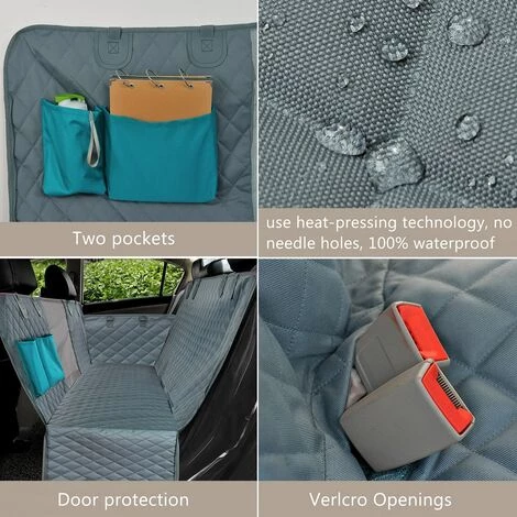 Triomphe Tapis De Voiture Pour Animaux De Compagnie Tissu Oxford Tapis De Chien Imperméable Gris Longueur 153cm De Large 143cm 5 Triomphe Tapis De Voiture Pour Animaux De Compagnie Tissu Oxford Tapis De Chien Imperméable Gris Longueur 153cm De Large 143cm – Image 5