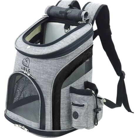 Triomphe Sac à Dos Pour Animaux De Compagnie Sac à Dos Pour Animaux De Compagnie Oxford En Tissu Sortir Sac à Dos Portable Pour Chats Et Chiens, M Gris Noir 1 Triomphe Sac à Dos Pour Animaux De Compagnie Sac à Dos Pour Animaux De Compagnie Oxford En Tissu Sortir Sac à Dos Portable Pour Chats Et Chiens, M Gris Noir