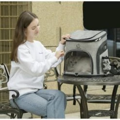 Triomphe Sac à Dos Pour Animaux De Compagnie Sac à Dos Pour Animaux De Compagnie Oxford Cloth Go Out Sac à Dos Portable Pour Chats Et Chiens, L, Gris Vert 8 Triomphe Sac à Dos Pour Animaux De Compagnie Sac à Dos Pour Animaux De Compagnie Oxford Cloth Go Out Sac à Dos Portable Pour Chats Et Chiens, L, Gris Vert -Cage, caisse et transport pour chien Soldes 28451948 4