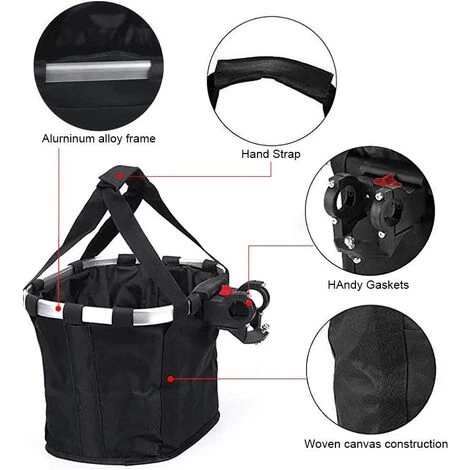 Kueatily Panier De Vélo Support Pour Chien Pliable Amovible, Avec Panier De Guidon De Vélo Réglable Libération Rapide Facile à Iinstaller 2 Kueatily Panier De Vélo Support Pour Chien Pliable Amovible, Avec Panier De Guidon De Vélo Réglable Libération Rapide Facile à Iinstaller – Image 2