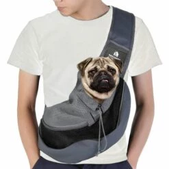 Triomphe Sac Pour Animaux De Compagnie Sac à Dos En Maille Respirante Pour Animaux De Compagnie Sac à Bandoulière Diagonal Portable Pour Chat Et Chien Voyage Fournitures Pour Animaux De Compagnie Petit Noir