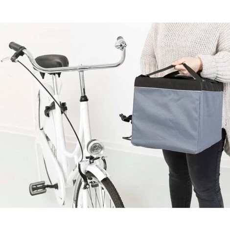 TRIXIE Panier Avant De Vélo Pour Animaux 38x25x25 Cm Gris - Gris 5 TRIXIE Panier Avant De Vélo Pour Animaux 38x25x25 Cm Gris - Gris – Image 5