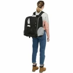 TRIXIE Sac à Dos à Roulettes Pour Animaux De Compagnie Noir Et Gris - Noir -Cage, caisse et transport pour chien Soldes 29188343 4