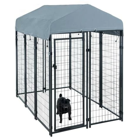 ESTEXO Niche Pour Chien Cage Pour Chien Maison Pour Chien 185x117x185cm 3 ESTEXO Niche Pour Chien Cage Pour Chien Maison Pour Chien 185x117x185cm – Image 3