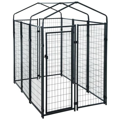 ESTEXO Niche Pour Chien Cage Pour Chien Maison Pour Chien 185x117x185cm 4 ESTEXO Niche Pour Chien Cage Pour Chien Maison Pour Chien 185x117x185cm – Image 4