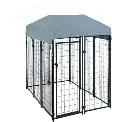 ESTEXO Niche Pour Chien Cage Pour Chien Maison Pour Chien 185x117x185cm 5 ESTEXO Niche Pour Chien Cage Pour Chien Maison Pour Chien 185x117x185cm – Image 5