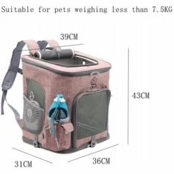 Perle Rare Sac à Dos Pliable Pour Chien, Transporteur Pour Animaux De Compagnie, Sac à Dos De Transport Pour Chien Et Chat, Sac à Dos Pliable, Adapté Aux Activités De Randonnée Quotidiennes (gris) -Cage, caisse et transport pour chien Soldes 29865434 3