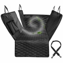 Perle Rare Coussin De Protection Pour Siège Arrière De Voiture Pour Chien Noir