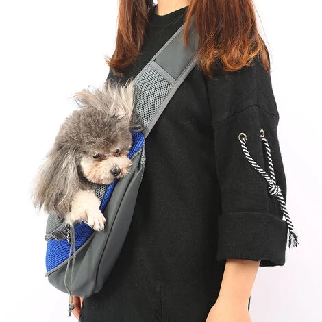 DONTODENT Sac De Transport Pour Chien Sac Bandoulière Pour Chien Sac De Transport Chiot Chat Épaule Pour Animaux De Compagnie Sling Sac Transporteur (bleu Royal) 2 DONTODENT Sac De Transport Pour Chien Sac Bandoulière Pour Chien Sac De Transport Chiot Chat Épaule Pour Animaux De Compagnie Sling Sac Transporteur (bleu Royal) – Image 2