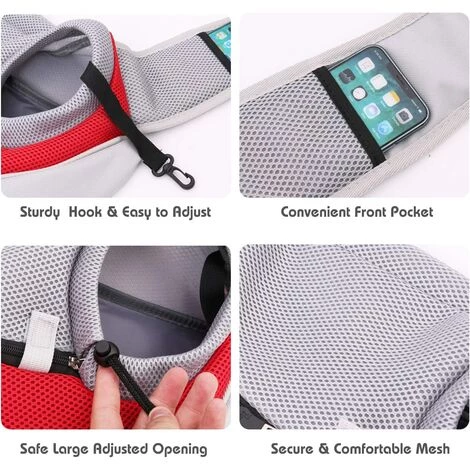 Betterlife Sac Pour Animaux De Compagnie Sac à Bandoulière Sac De Messager De Poitrine De Chien Sortant Sac Pour Animaux De Compagnie Portable Sac De Transport Pour Chien Chat Sac De Transport De Poitrine Sac De Messager Sac Pour Animaux De Compagnie Roug 4 Betterlife Sac Pour Animaux De Compagnie Sac à Bandoulière Sac De Messager De Poitrine De Chien Sortant Sac Pour Animaux De Compagnie Portable Sac De Transport Pour Chien Chat Sac De Transport De Poitrine Sac De Messager Sac Pour Animaux De Compagnie Roug – Image 4