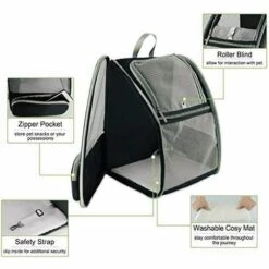 Betterlife Sac à Dos Pour Chien Petit Sac à Dos Pour Animaux De Compagnie Chat Chien Chiots Confortable Sac à Dos Pour Chat Sac à Dos De Voyage Voyage En Plein Air Camping Approuvé Air Bag Rose== -Cage, caisse et transport pour chien Soldes 30049647 5