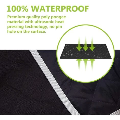 DEVENIRRICHE Pecute Housse De Siège Pour Chien 100% Imperméable, Housse Protection De Siège D'arrière Avec Fenêtre De Visualisation, Couverture Protection De Banquette Arrière Pour Voiture Et SUV(146 X 136cm,Noir) 3 DEVENIRRICHE Pecute Housse De Siège Pour Chien 100% Imperméable, Housse Protection De Siège D'arrière Avec Fenêtre De Visualisation, Couverture Protection De Banquette Arrière Pour Voiture Et SUV(146 X 136cm,Noir) – Image 3