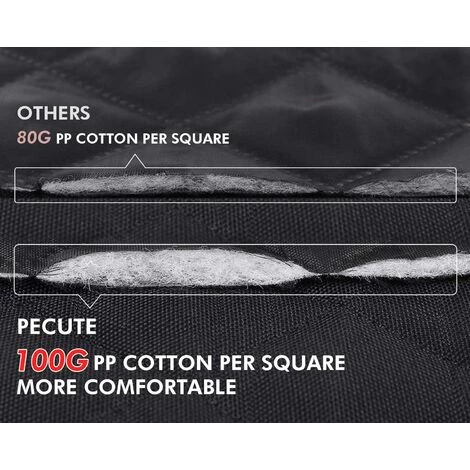 DEVENIRRICHE Pecute Housse De Siège Pour Chien 100% Imperméable, Housse Protection De Siège D'arrière Avec Fenêtre De Visualisation, Couverture Protection De Banquette Arrière Pour Voiture Et SUV(146 X 136cm,Noir) 4 DEVENIRRICHE Pecute Housse De Siège Pour Chien 100% Imperméable, Housse Protection De Siège D'arrière Avec Fenêtre De Visualisation, Couverture Protection De Banquette Arrière Pour Voiture Et SUV(146 X 136cm,Noir) – Image 4