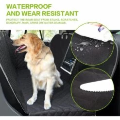 DEVENIRRICHE Pecute Housse De Siège Pour Chien 100% Imperméable, Housse Protection De Siège D'arrière Avec Fenêtre De Visualisation, Couverture Protection De Banquette Arrière Pour Voiture Et SUV(146 X 136cm,Noir) 9 DEVENIRRICHE Pecute Housse De Siège Pour Chien 100% Imperméable, Housse Protection De Siège D'arrière Avec Fenêtre De Visualisation, Couverture Protection De Banquette Arrière Pour Voiture Et SUV(146 X 136cm,Noir) -Cage, caisse et transport pour chien Soldes 30113777 5