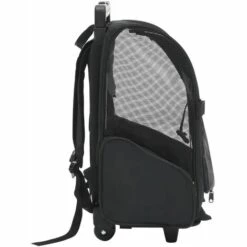 VidaXL Chariot Polyvalent Pliable Pour Animaux De Compagnie Noir - Noir