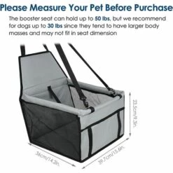 BRIDAY Siège Rehausseur Pour Animaux De Compagnie Pour Petits Chiens, Housse De Siège Rehausseur Imperméable Et Respirant Pour Chien, Sac De Transport Protecteur Pour Animaux De Compagnie Gris 7 BRIDAY Siège Rehausseur Pour Animaux De Compagnie Pour Petits Chiens, Housse De Siège Rehausseur Imperméable Et Respirant Pour Chien, Sac De Transport Protecteur Pour Animaux De Compagnie Gris -Cage, caisse et transport pour chien Soldes 31510995 3