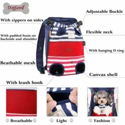 BEARSU Sac Ventral De Transport Sac De Voyage Pour Chien Sac à Dos Pour Petit Animaux 12KG Rouge 9 BEARSU Sac Ventral De Transport Sac De Voyage Pour Chien Sac à Dos Pour Petit Animaux 12KG Rouge -Cage, caisse et transport pour chien Soldes 31952560 5