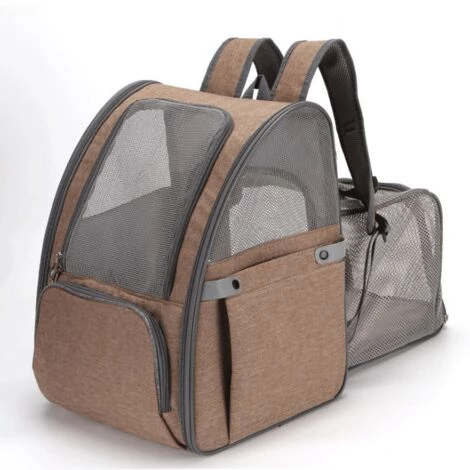 Triomphe Sac à Dos Pour Animaux De Compagnie Chat Chien Extensible Sac Transport Pour Chat Petit Chien Respirant, Sac A Dos De Transport Chat Avec Matelas En Peluche Amovible, Pour Voyage En Train/Voiture/Restaurant/Avion ,kaki 1 Triomphe Sac à Dos Pour Animaux De Compagnie Chat Chien Extensible Sac Transport Pour Chat Petit Chien Respirant, Sac A Dos De Transport Chat Avec Matelas En Peluche Amovible, Pour Voyage En Train/Voiture/Restaurant/Avion ,kaki