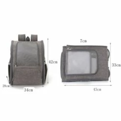 Triomphe Sac à Dos Pour Animaux De Compagnie Chat Chien Extensible Sac Transport Pour Chat Petit Chien Respirant, Sac A Dos De Transport Chat Avec Matelas En Peluche Amovible, Pour Voyage En Train/Voiture/Restaurant/Avion ,kaki 7 Triomphe Sac à Dos Pour Animaux De Compagnie Chat Chien Extensible Sac Transport Pour Chat Petit Chien Respirant, Sac A Dos De Transport Chat Avec Matelas En Peluche Amovible, Pour Voyage En Train/Voiture/Restaurant/Avion ,kaki -Cage, caisse et transport pour chien Soldes 31974704 3