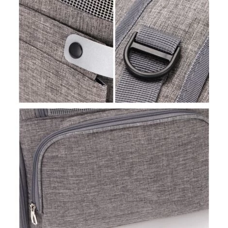 Triomphe Sac à Dos Pour Animaux De Compagnie Chat Chien Extensible Sac Transport Pour Chat Petit Chien Respirant, Sac A Dos De Transport Chat Avec Matelas En Peluche Amovible, Pour Voyage En Train/Voiture/Restaurant/Avion ,kaki 4 Triomphe Sac à Dos Pour Animaux De Compagnie Chat Chien Extensible Sac Transport Pour Chat Petit Chien Respirant, Sac A Dos De Transport Chat Avec Matelas En Peluche Amovible, Pour Voyage En Train/Voiture/Restaurant/Avion ,kaki – Image 4