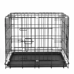 SIFREE Cage Pour Chiens,Cage D'exterieur1 Portes, Pliable, Transportable，61*46*48cm
