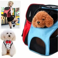 AIDUCHO Sac A Dos De Transport Pour Chien Chat, Mains Libres Ventilation Réglable Sac à Double Bandoulière Pour Porter Chien Chat Chinot Chaton Lapin Marcher Randonnée Voyager(Bleu Clair) 9 AIDUCHO Sac A Dos De Transport Pour Chien Chat, Mains Libres Ventilation Réglable Sac à Double Bandoulière Pour Porter Chien Chat Chinot Chaton Lapin Marcher Randonnée Voyager(Bleu Clair) -Cage, caisse et transport pour chien Soldes 32751770 5