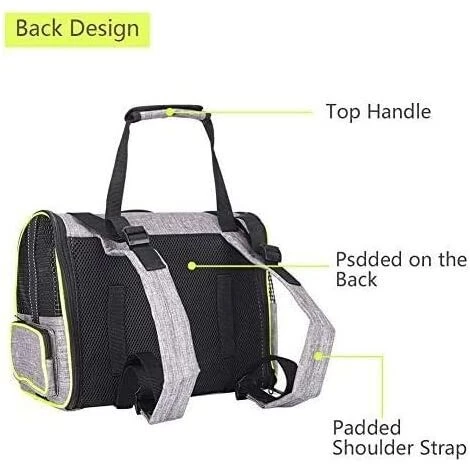 AIDUCHO Sac à Dos Chat Chien Extensible 90%, Sac Transport Pour Chat Petit Chien Respirant, Sac A Dos De Transport Chat Avec Matelas En Peluche Amovible, Pour Voyage En Train/Voiture/Restaurant/Avion 2 AIDUCHO Sac à Dos Chat Chien Extensible 90%, Sac Transport Pour Chat Petit Chien Respirant, Sac A Dos De Transport Chat Avec Matelas En Peluche Amovible, Pour Voyage En Train/Voiture/Restaurant/Avion – Image 2