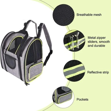 AIDUCHO Sac à Dos Chat Chien Extensible 90%, Sac Transport Pour Chat Petit Chien Respirant, Sac A Dos De Transport Chat Avec Matelas En Peluche Amovible, Pour Voyage En Train/Voiture/Restaurant/Avion 3 AIDUCHO Sac à Dos Chat Chien Extensible 90%, Sac Transport Pour Chat Petit Chien Respirant, Sac A Dos De Transport Chat Avec Matelas En Peluche Amovible, Pour Voyage En Train/Voiture/Restaurant/Avion – Image 3