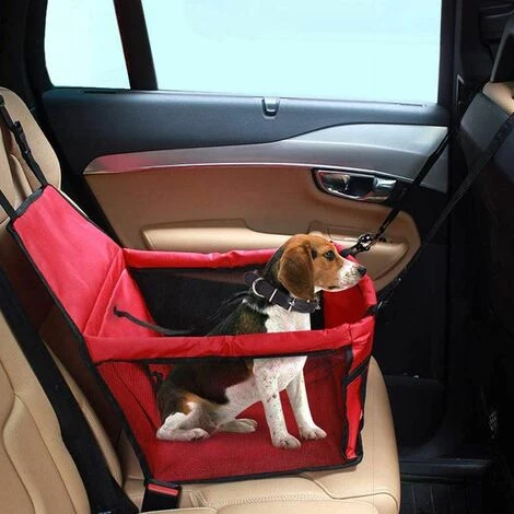 AIDUCHO Siège D'appoint De Voiture Pour Les Chiens Ou Chats, Sac Transport Chien Voiture Housse De Rehausseur En Tissu Oxford étanche Avec Ceinture De Sécurité De Voyage Pour Chinots (Rouge) 1 AIDUCHO Siège D'appoint De Voiture Pour Les Chiens Ou Chats, Sac Transport Chien Voiture Housse De Rehausseur En Tissu Oxford étanche Avec Ceinture De Sécurité De Voyage Pour Chinots (Rouge)