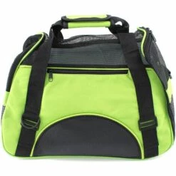 AIDUCHO Sacs De Transport Pour Petit Chiens Chats Lapins, Caisse De Transport Chat Respirant Et Pliable Cage Transport Chat, Vert