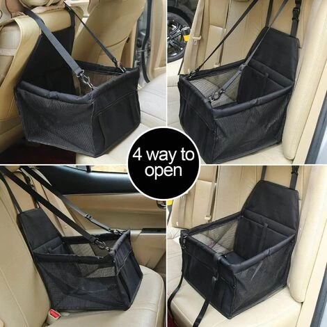 AIDUCHO Housse De Siège Auto Pour Chien Couverture Protection De Siège Voiture Avec Laisse De Sécurité Imperméable Respirante Pour Voyage Avec Chiot Petit Chien Chat (Noir) 5 AIDUCHO Housse De Siège Auto Pour Chien Couverture Protection De Siège Voiture Avec Laisse De Sécurité Imperméable Respirante Pour Voyage Avec Chiot Petit Chien Chat (Noir) – Image 5
