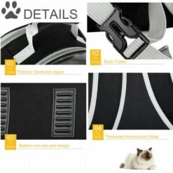 DIYOZZY Sac à Dos Pour Chat Sac à Bulles, Petit Sac à Dos Pour Chien Pour Petits Chiens, Space Capsule Pet Carrier Dog Randonnée Sac à Dos Transporteur De Voyage Approuvé Par La Compagnie Aérienne - Gris 7 DIYOZZY Sac à Dos Pour Chat Sac à Bulles, Petit Sac à Dos Pour Chien Pour Petits Chiens, Space Capsule Pet Carrier Dog Randonnée Sac à Dos Transporteur De Voyage Approuvé Par La Compagnie Aérienne - Gris -Cage, caisse et transport pour chien Soldes 33353370 3