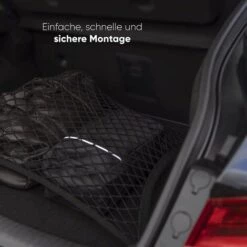 DEVENIRRICHE Filet à Bagages De Voiture, Filet De Coffre En Nylon élastique 110x60cm Filet De Protection Filet De Séparation Multifonction Pour Le Stockage Du Coffre -Cage, caisse et transport pour chien Soldes 33634759 4