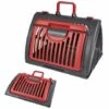 Paris Prix - Caisse De Transport Pour Chat "pliable" 46cm Rouge