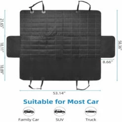 THSINDE Housse Voiture Chien, Housse De Siège Pour Chien, Protection De Siège Chien, Taille Universelle, 147cm*137cm, Installation/Nettoyage Facile -Cage, caisse et transport pour chien Soldes 33784380 5