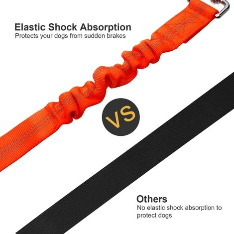 BETTERLIFE Lot De 2 Voiture Ceinture De Securite Pour Chien, Avec Absorption Des Chocs Et Mousqueton Elastique Reglable Pour Chien Harnais De Securite Superieure Pour Tous Les Chiens Et Chats, Orange 4 BETTERLIFE Lot De 2 Voiture Ceinture De Securite Pour Chien, Avec Absorption Des Chocs Et Mousqueton Elastique Reglable Pour Chien Harnais De Securite Superieure Pour Tous Les Chiens Et Chats, Orange – Image 4
