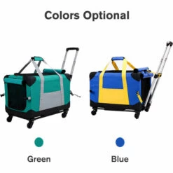 ASUPERMALL Pet Carrier Roulant Pet Carrier Avec Amovible Roues Telescopique Poignee De Marche Pour Chiens Ou Chats Poids Moins De 15 Kg, Bleu - Bleu 7 ASUPERMALL Pet Carrier Roulant Pet Carrier Avec Amovible Roues Telescopique Poignee De Marche Pour Chiens Ou Chats Poids Moins De 15 Kg, Bleu - Bleu -Cage, caisse et transport pour chien Soldes 34692297 3