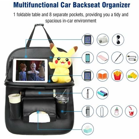 LONGZIMING Protecteur De Dossier De Voiture (1 Pièce) Organisateur De Siège De Voiture étanche Avec Beaucoup De Sac 2 LONGZIMING Protecteur De Dossier De Voiture (1 Pièce) Organisateur De Siège De Voiture étanche Avec Beaucoup De Sac – Image 2