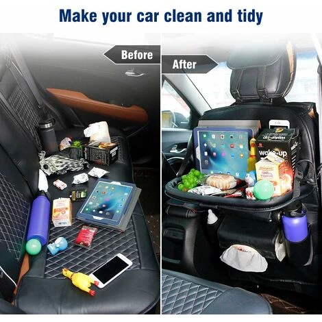 LONGZIMING Protecteur De Dossier De Voiture (1 Pièce) Organisateur De Siège De Voiture étanche Avec Beaucoup De Sac 3 LONGZIMING Protecteur De Dossier De Voiture (1 Pièce) Organisateur De Siège De Voiture étanche Avec Beaucoup De Sac – Image 3
