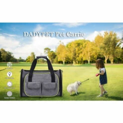 DADYPET Extensible 600D Materiel Voyage Pet Carrier Doux Sided Pliable Chien Chat Sac De Transport Avec Polaire Mat Grand Espace Facile A Transporter Sur Les Bagages, Gris, L 9 DADYPET Extensible 600D Materiel Voyage Pet Carrier Doux Sided Pliable Chien Chat Sac De Transport Avec Polaire Mat Grand Espace Facile A Transporter Sur Les Bagages, Gris, L -Cage, caisse et transport pour chien Soldes 34958468 5