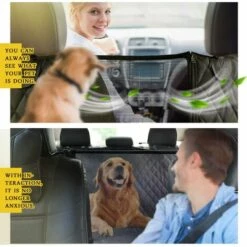 DONTODENT Housse De Siège Arrière Pour Chien, Housse De Siège De Voiture Pour Chien 100% étanche Avec Fenêtre En Maille,hamac De Voiture Pour Chien Anti-rayures Et Antidérapant, Housse De Siège De Voiture Pour Chien, Housse De Siège Arrière Pour Chien De Voiture, S