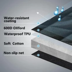 DONTODENT Housse De Siège De Voiture Pour Chien 100% Imperméable, Housse De Siège Pour Chien Avec Ailes Latérales, Housse De Siège Arrière Pour Animal De Compagnie-noir, Hamac Convertible B