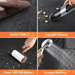 DONTODENT Housse De Siège Pour Chien Pour La Banquette Arrière, Housse De Siège Pour Chien Imperméable Et Résistante Aux Rayures Avec 4 Housses Latérales De Sac Et 2 Ceintures De Sécurité Pour Chien, Protecteurs De Siège Antidérapants Lavables Pour Voitures, Camion 9 DONTODENT Housse De Siège Pour Chien Pour La Banquette Arrière, Housse De Siège Pour Chien Imperméable Et Résistante Aux Rayures Avec 4 Housses Latérales De Sac Et 2 Ceintures De Sécurité Pour Chien, Protecteurs De Siège Antidérapants Lavables Pour Voitures, Camion -Cage, caisse et transport pour chien Soldes 34977783 5